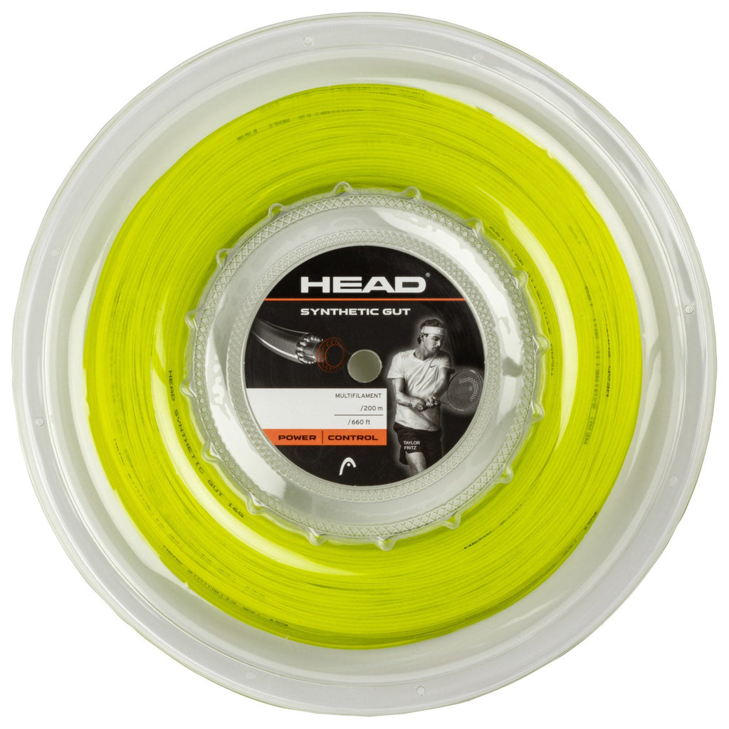 Head Synthetic Gut 17/1.25 Tennis String Reel (Yellow)