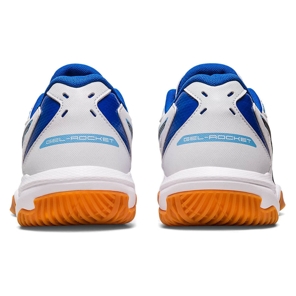 Asics Gel Rocket 10 Women's Indoor Court Shoe (White/Blue)