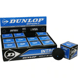 Dunlop Intro Blue Dot Squash Balls (12 Balls)
