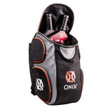 Onix Pickleball Backpack Paddle Bag (Black/Orange) - RacquetGuys