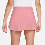 Nike Girls Dri-FIT Victory Flouncy Skirt (Elemental Pink/White) - RacquetGuys.ca