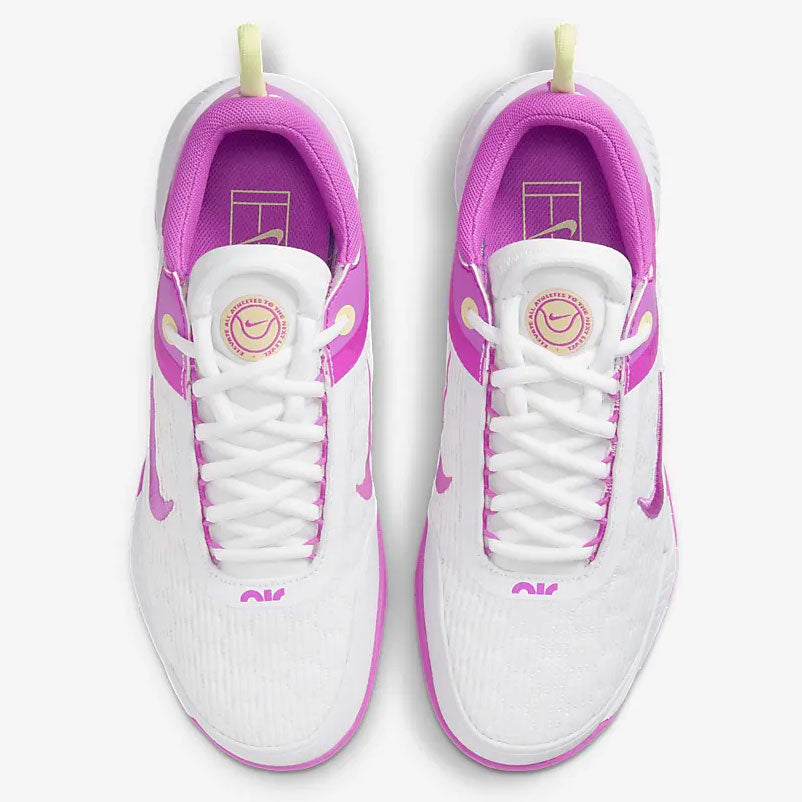 Nike Court Zoom NXT Women's Tennis Shoe (White/Pink) - RacquetGuys.ca