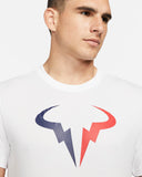 Nike Men's Dri-FIT Rafa Top (White/Blue/Red) - RacquetGuys.ca