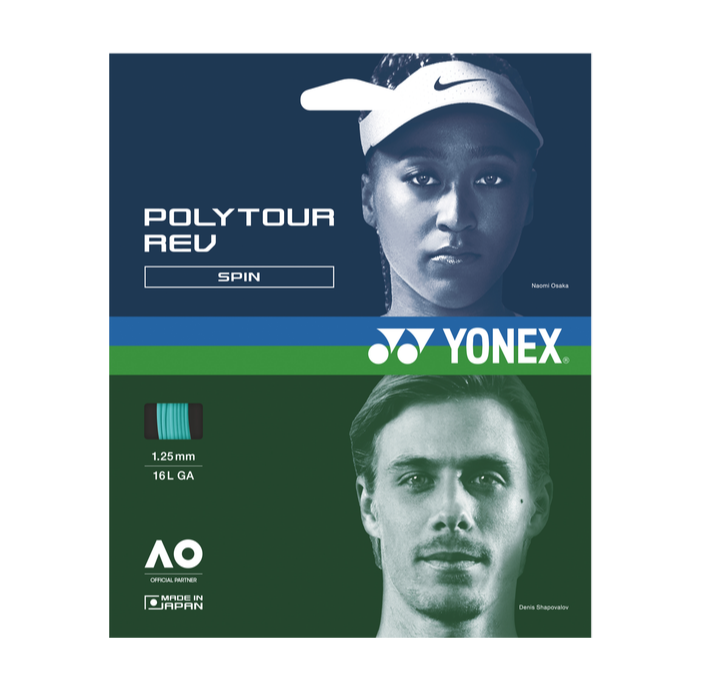 Yonex Poly Tour Rev 16L/1.25 Tennis String (Mint)