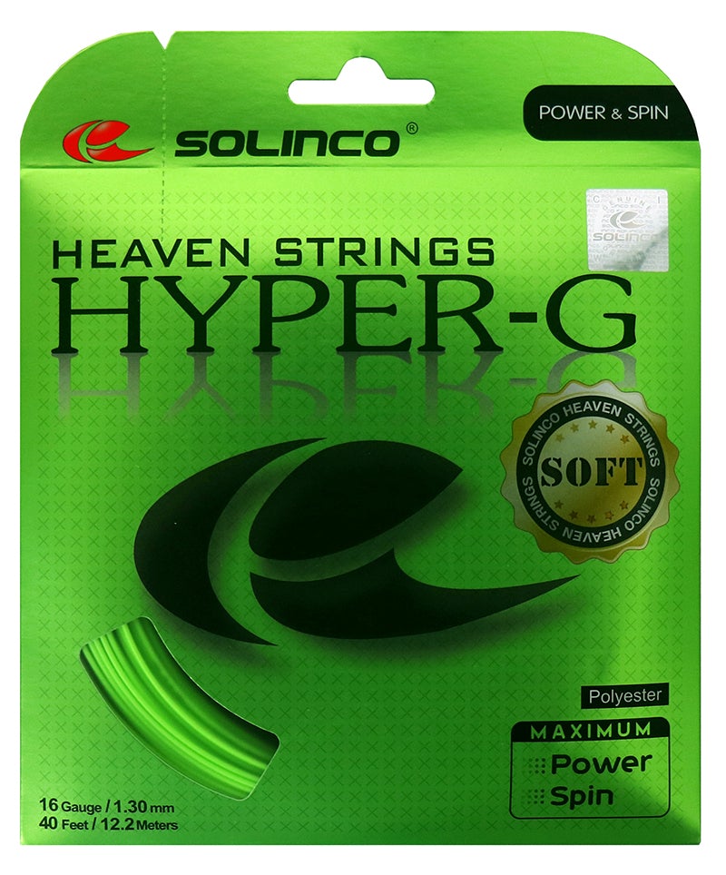 Solinco Hyper-G 16L/1.25 Tennis String Reel (Green)