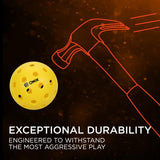 ONIX Pure 2 Outdoor Pickleball Single Ball (Yellow) - RacquetGuys