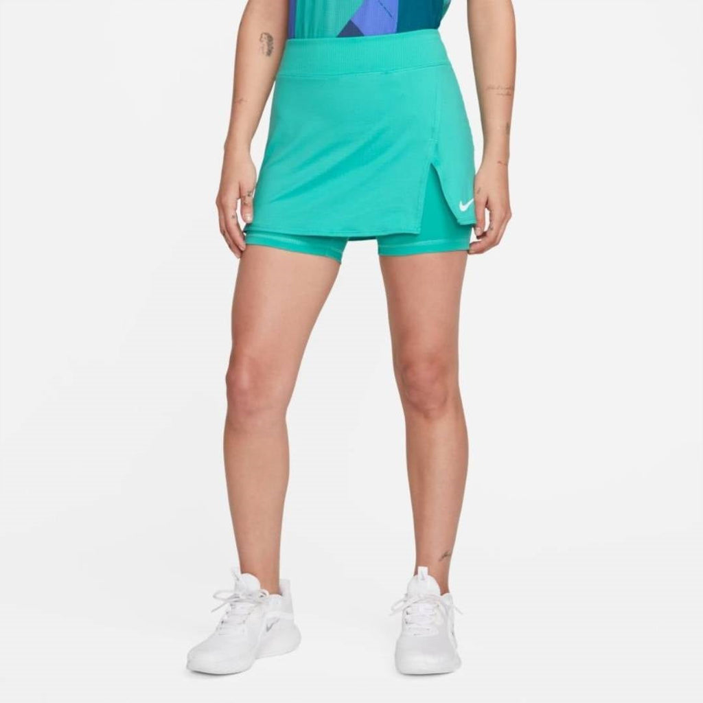 Nike Women's Dri-FIT Victory Skirt Stretch (Washed Teal/White) - RacquetGuys.ca