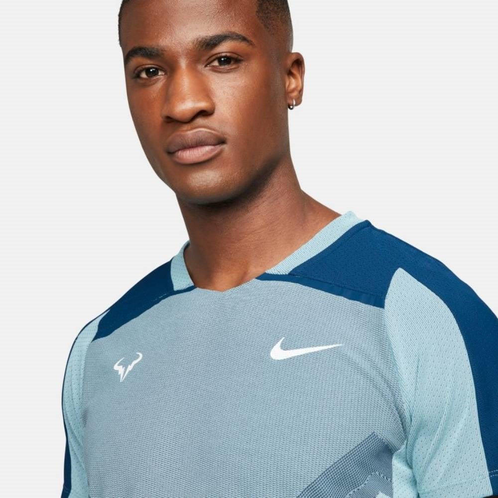 Nike Men's Court Dri FIT Advantage Rafa Top (Blue/White) - RacquetGuys.ca