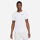 Nike Men's Dri-FIT Slam Zip Top (White/Black)