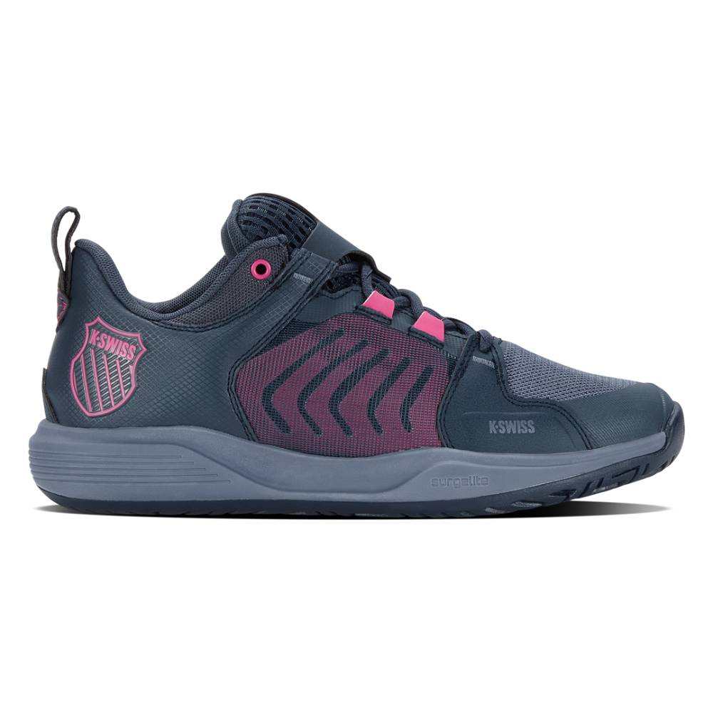 K-Swiss Ultrashot Team Women's Tennis Shoe (Navy/Pink)