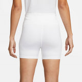 Nike Women's Dri-FIT Advantage High Rise 4-inch Short (White) - RacquetGuys.ca