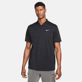 Nike Men's Dri-FIT Victory Solid Polo (Black/White) - RacquetGuys.ca