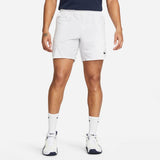 Nike Mens Dri-FIT Advantage Shorts 7-Inch (White/Black) - RacquetGuys.ca