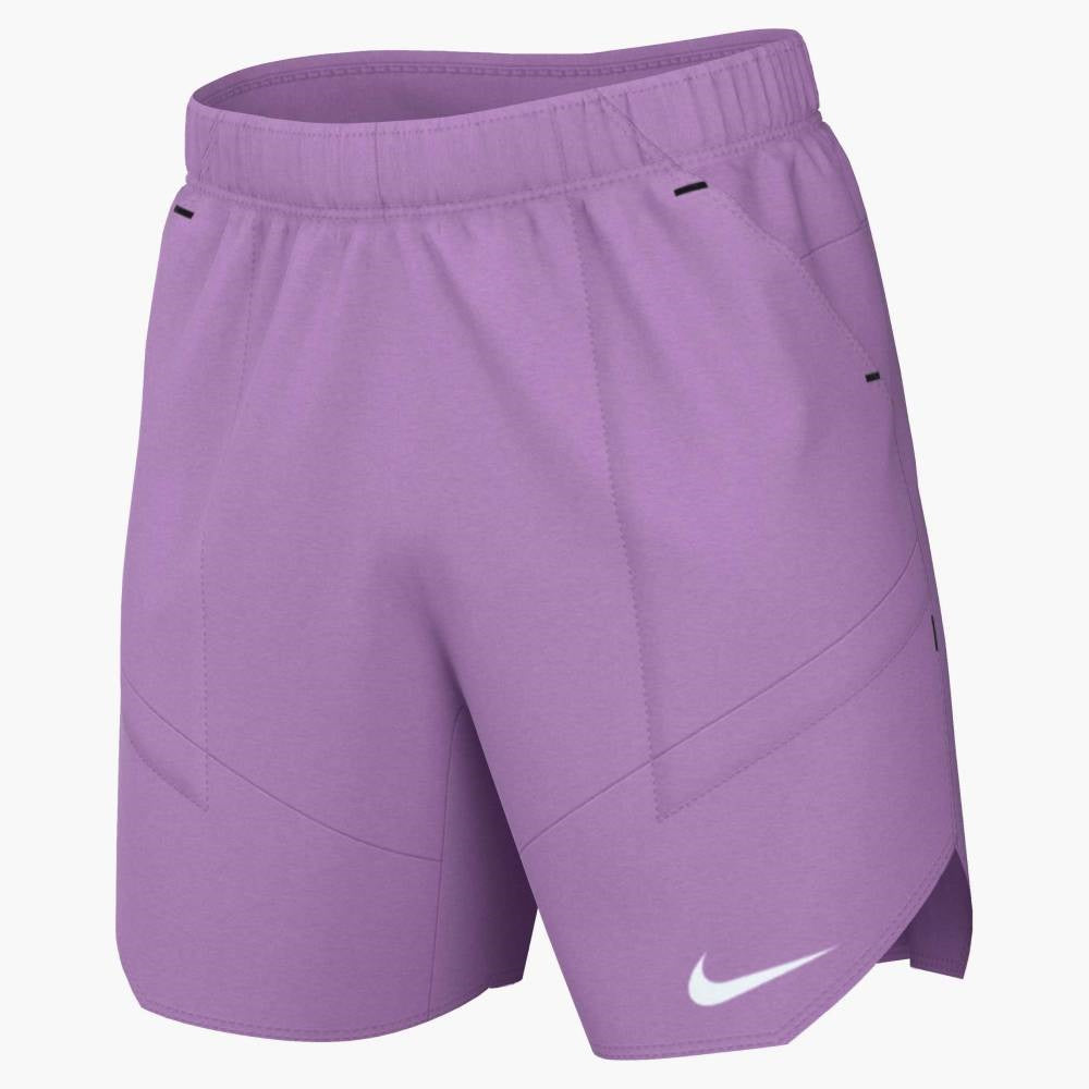 Nike Mens Dri-FIT Advantage 7-Inch Shorts (Pink) - RacquetGuys.ca
