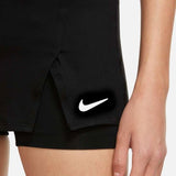 Nike Women's Dri-FIT Victory Skirt Stretch (Black/White) - RacquetGuys.ca