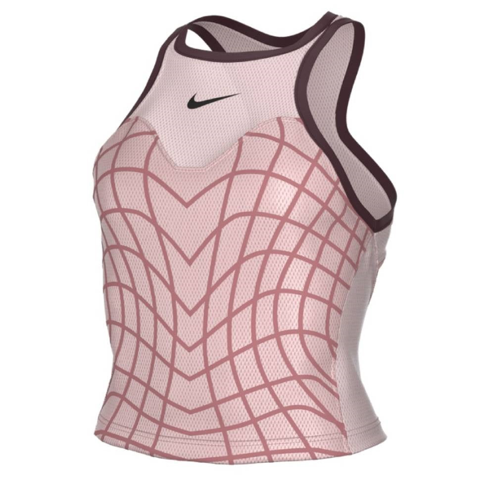 Nike Women's  Dri-FIT Slam Tank (Pink/Black) -- description - RacquetGuys.ca