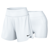 Nike Women's Dri-FIT Advantage Short (White/Black) -- description - RacquetGuys.ca