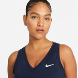 Nike Womens Dri-FIT Victory Tank (Obsidian/White) - RacquetGuys.ca