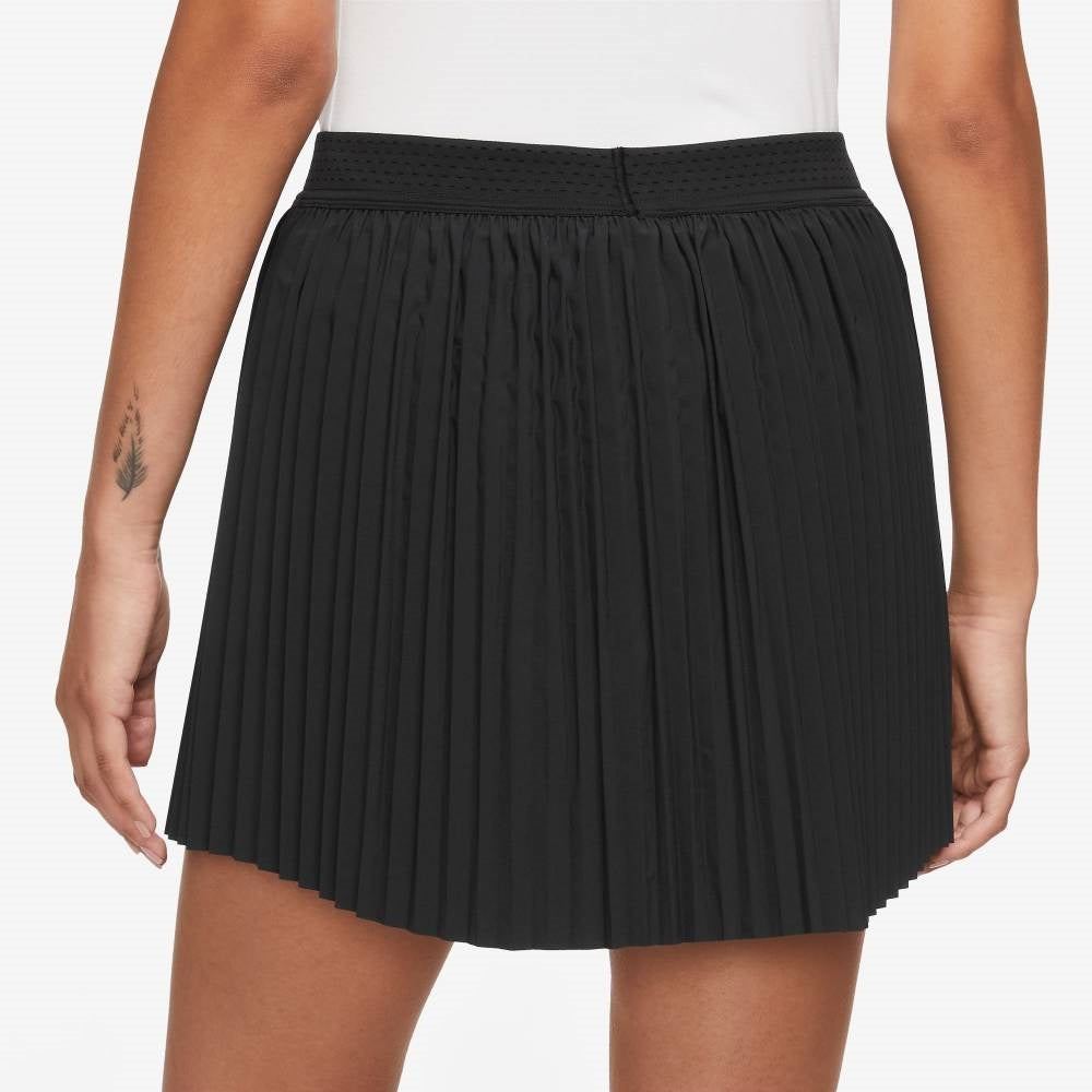 Nike Women's Dri-FIT Printed Club Skirt (Black/White) - RacquetGuys.ca