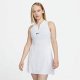 Nike Women's Dri-FIT Advantage Dress (White/Black) - RacquetGuys.ca