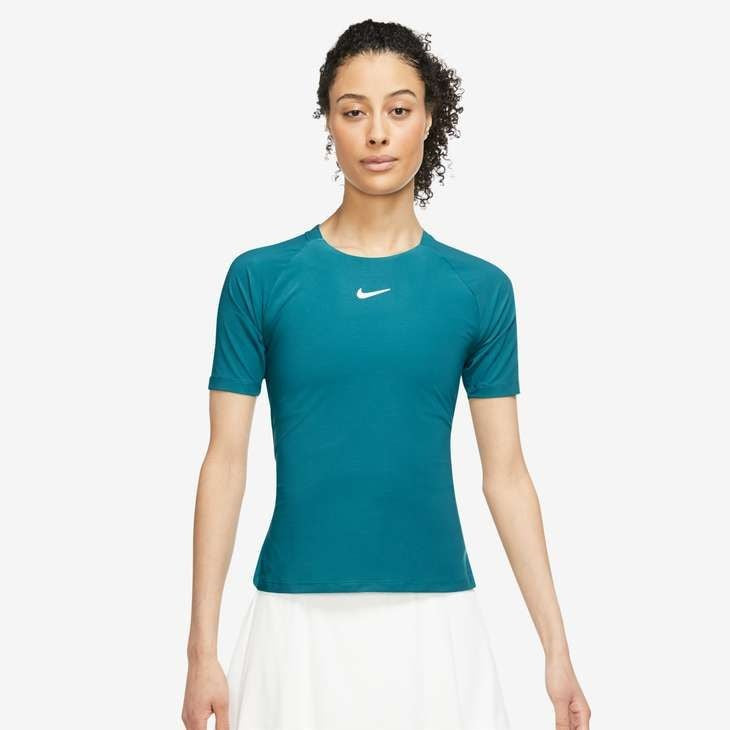 Nike Women's Dri-FIT Advantage Top (Bright Spruce/White) - RacquetGuys.ca