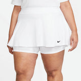 Nike Women's Dri-FIT Victory Flouncy Skirt (White/Black) - RacquetGuys.ca
