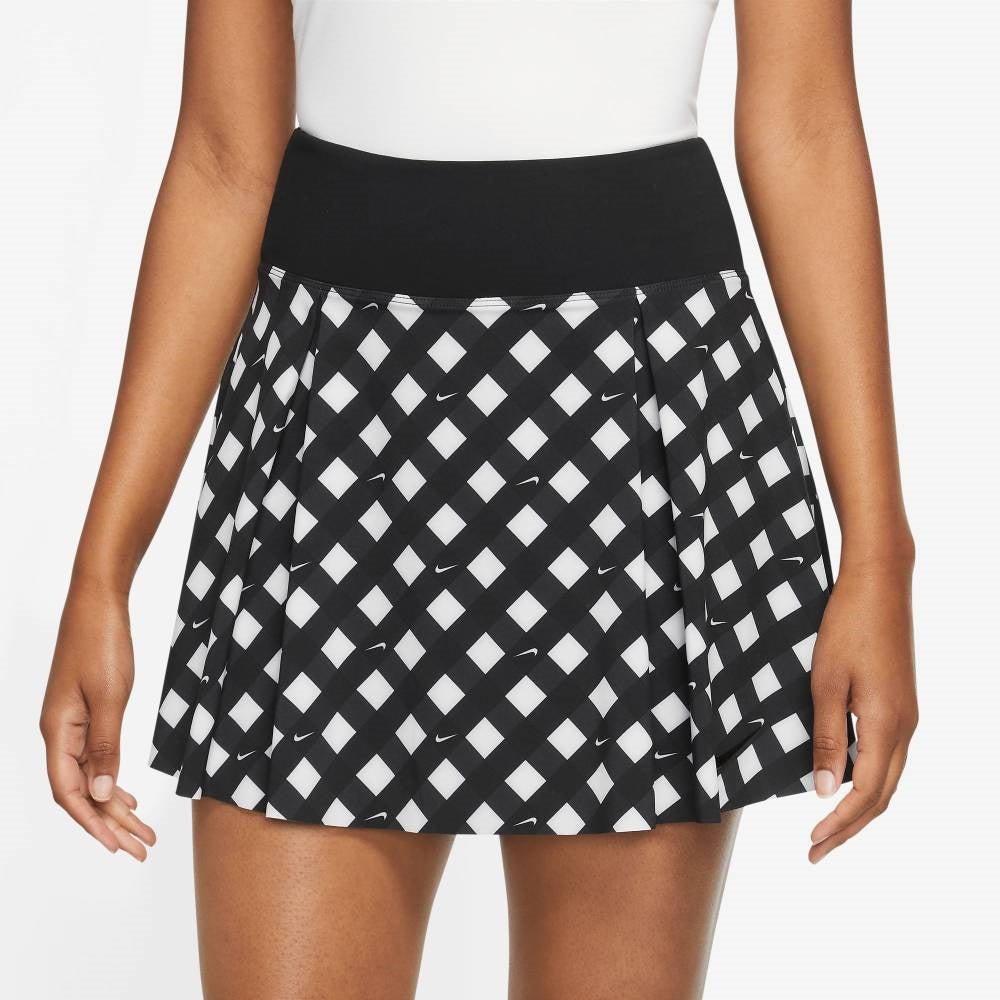 Nike Women's Dri-FIT Printed Club Regular Skirt (Black) - RacquetGuys.ca