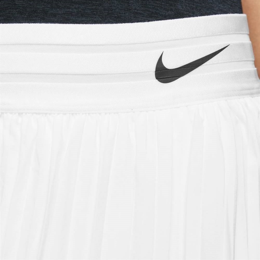Nike Women's Court Slam Skirt (White/Black) - RacquetGuys.ca