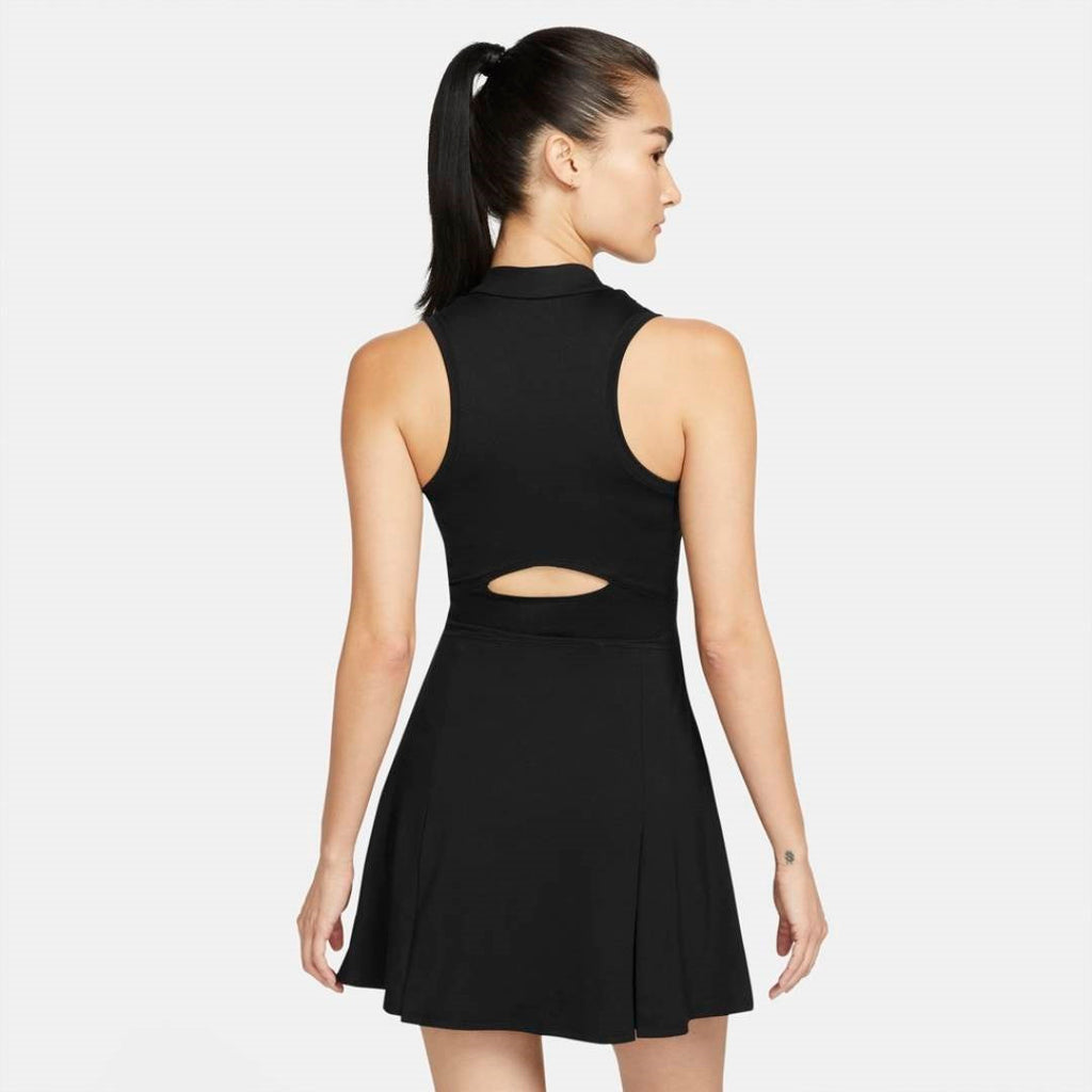 Nike Women's Dri-FIT Victory Dress (Black/White) - RacquetGuys.ca