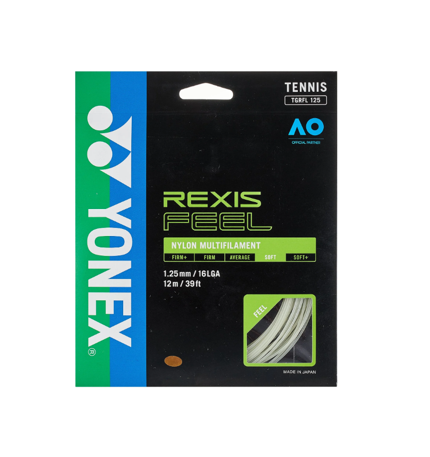Yonex Rexis Feel 16L/1.25 Multifilament Tennis String (Natural) - RacquetGuys.ca